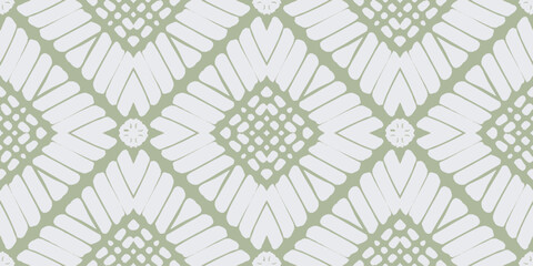 Tribal Vector Geo Motif. Olive Graphic Wallpaper. Arabesque Ornament. Moss Design. Olive Abstract Tapestry. Aztec Print Kaleidoscope. Pillowcase Print Boho.