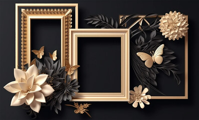 frame design mockup template. generative ai