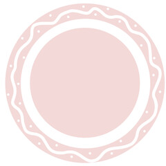 pink pastel circle 