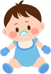 Fototapeta premium Baby wearing gloves