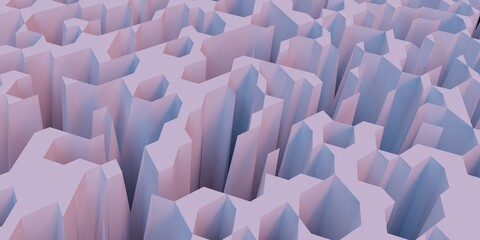 Obraz premium Abstract 3D Render. Modern background design with geometric shapes.