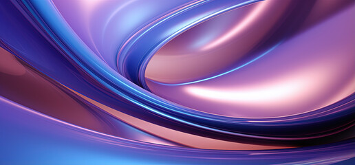 Dynamic blue and purple metallic swirl design, suitable for modern art, digital themes, and technology backgrounds.