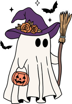 Cute Ghost Witch