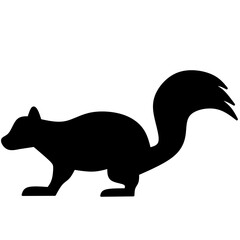 Squirrel silhouette icon vector illustration. Simple squirrel icon for fall season design. Autumn graphic resource for icon, sign, symbol or decoration. Squirrel icon for animal, forest or fall season