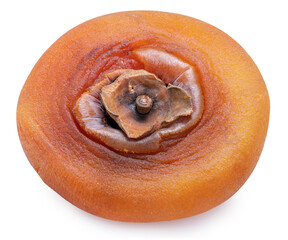 Dried persimmon on white background, Dried persimmonisolate on white with clipping path.