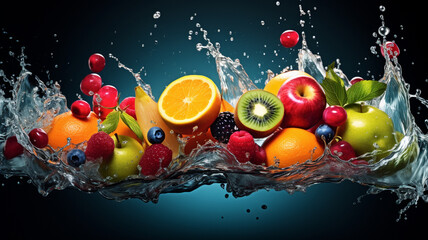 fresh fruits with water splash © sema_srinouljan