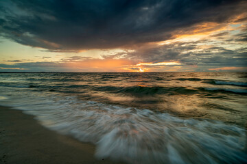 Sunset over the Baltic Sea.