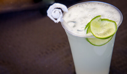 Margarita in a plastic cup