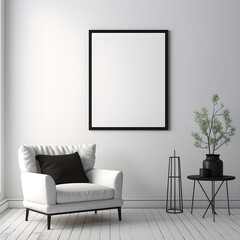 Mockup photo modern living room