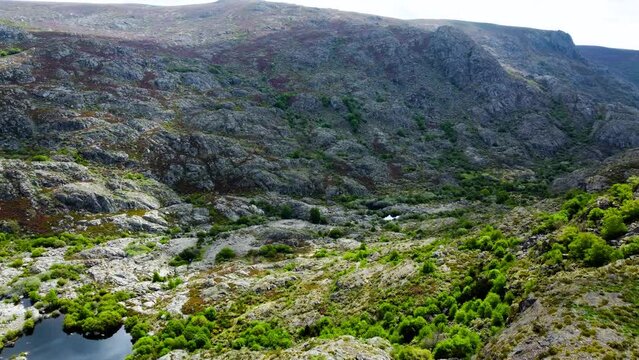 Push over past rocky cliff ponytails to rio tera canyon zamora spain