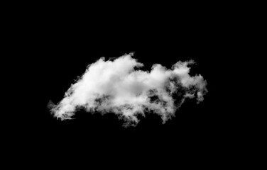 Fototapeta na wymiar white cloud on black background,isolated