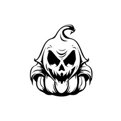 black and white skull