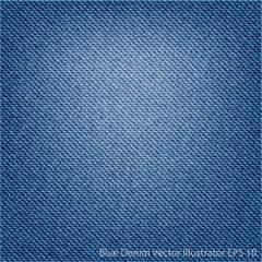 Blue Denim Texture Background, Vector Illustrator EPS.10