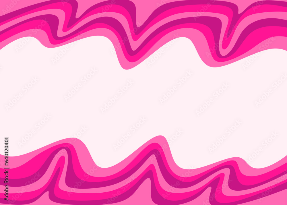 Poster minimalist background with gradient wavy lines pattern and with some copy space area