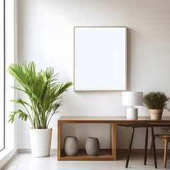 modern living room with a window