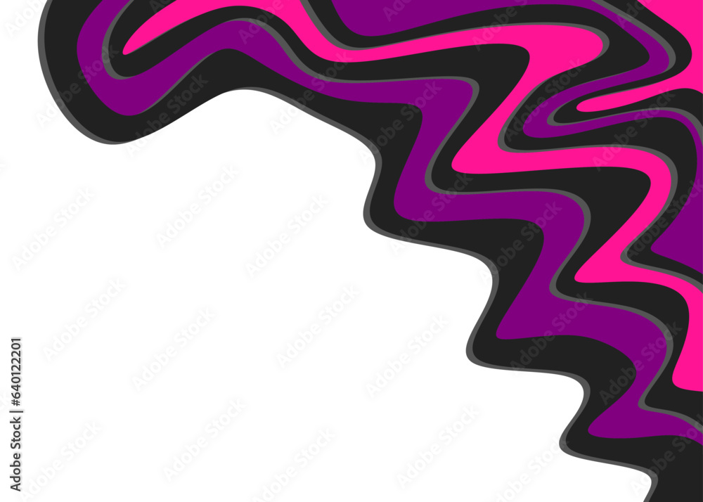 Poster abstract background with wavy line pattern and with some copy space area