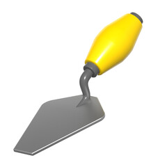 3d icon Masonry Trowel, 3d illustration, 3d element, 3d rendering.