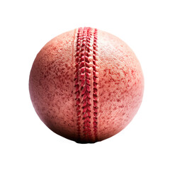 Macro of a cricket ball isolated on white
