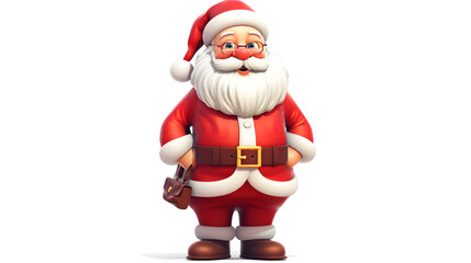 Santa Claus On White Background