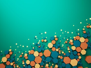 3d background images illustration. technology hi-tech rendering. 3d geometric abstract wallpaper. digital design graphic art. futuristic tech element. display decoration poster template backdrop space