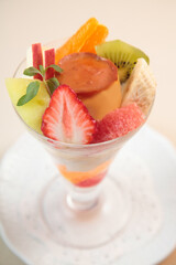 プリンアラモード