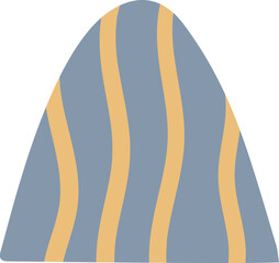 Abstract hand drawn organic shape