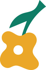 Abstract hand drawn organic shape