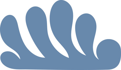 Abstract hand drawn organic shape