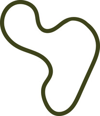 Fototapeta premium Abstract hand drawn organic shape