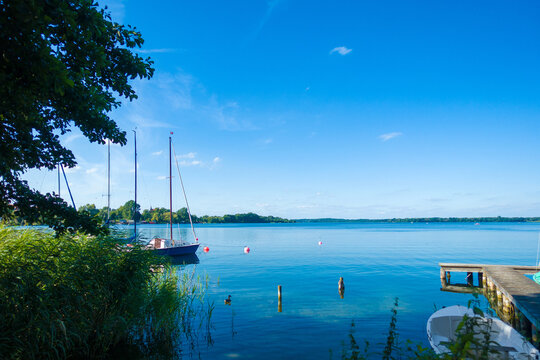 At the Schaalsee in Zarrentin in Mecklenburg-Vorpommern, Germany