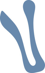 Abstract hand drawn organic shape