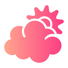 cloudy gradient icon
