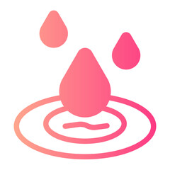 Obraz premium water drop gradient icon