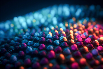 Future Code Art. Abstract coding backdrop. AI & modern concept. Bright sphere on dark. AI, Art.