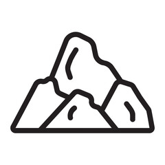 mountain line icon