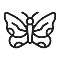 butterfly line icon