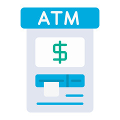 Fototapeta premium Atm Icon