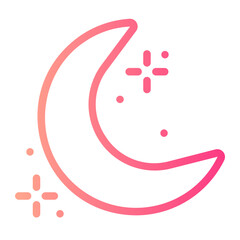 moon gradient icon
