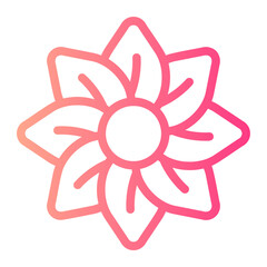 flower gradient icon