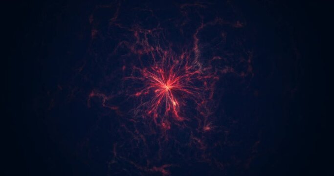 Abstract explosion of singularity. The flow of energy waves from a point.