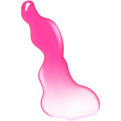 Liquid pink wet drops of gel or collagen.Spilled puddles of cosmetic serum or water. Round clean swatch of essence lotion or jelly for skin care.Beauty background with oil drops.