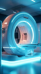 Medical diagnostic machine in the hospital. Generative AI