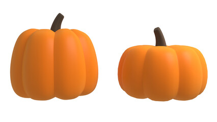 3D Pumpkin cute Halloween character