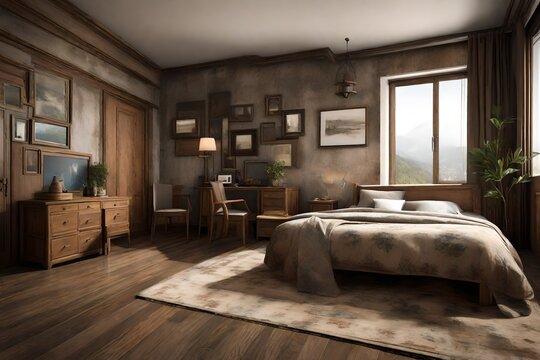 luxury comfortable bedroom 4k HD Ultra High quality photo.