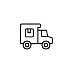 Free Delivery icon design with white background stock illustration