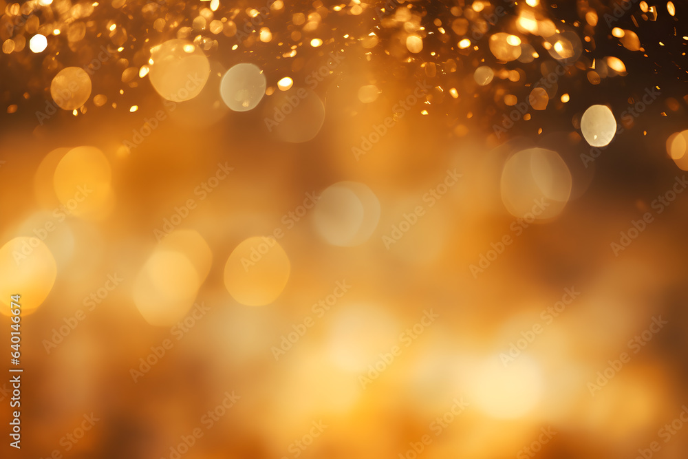 Poster light abstract glowing bokeh light. shining star, sun particles and sparks with lens flare effect on
