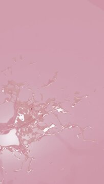 Pink Paint Splash Background Animation