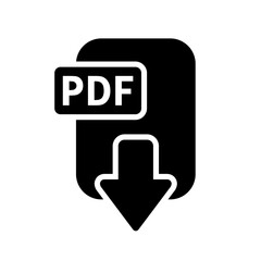Ikona pliku PDF, ilustracja wektorowa. - obrazy, fototapety, plakaty