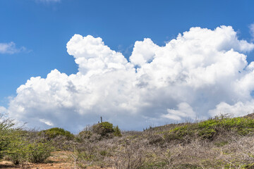 Scenic view of the sky on an island in the Caribbean