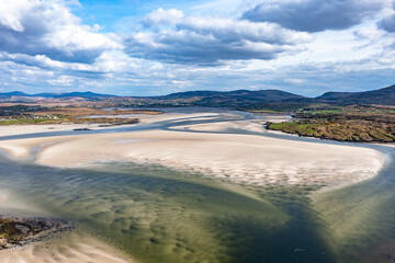 Sheskinmore bay between Ardara and Portnoo in Donegal - Ireland.